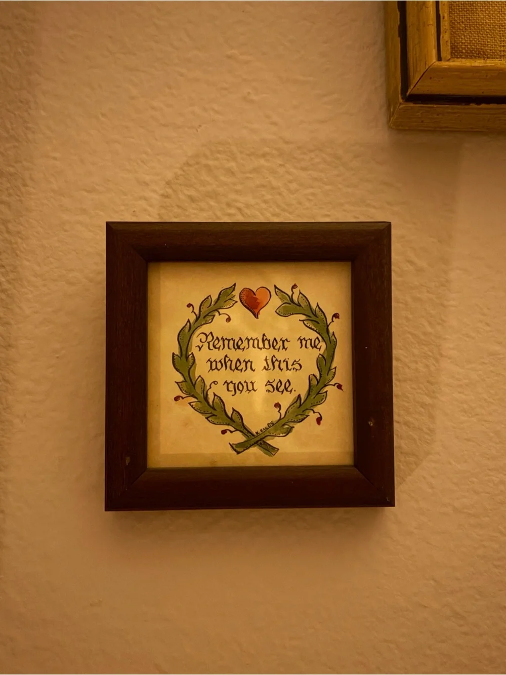 Vintage quote frame